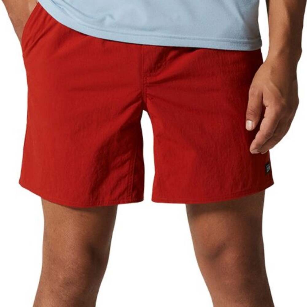 Mountain Hardwear Stryder Swim Board Shorts 7" Snap Pockets UPF 50 Red M